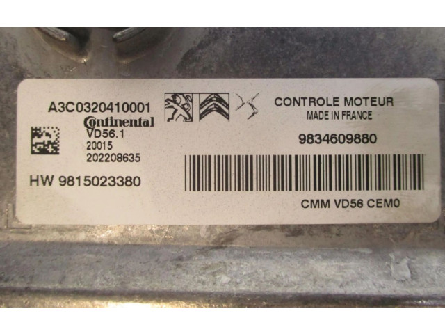 Řídící jednotka 9815023380   Peugeot 2008 I 2020