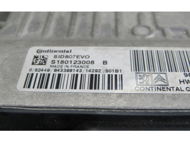 Řídící jednotka S180123008, S180123008B   Peugeot 2008 I 2014