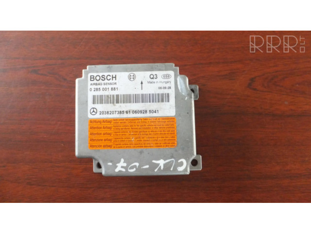 Блок подушек безопасности A2038207385   Mercedes-Benz CLK A209 C209