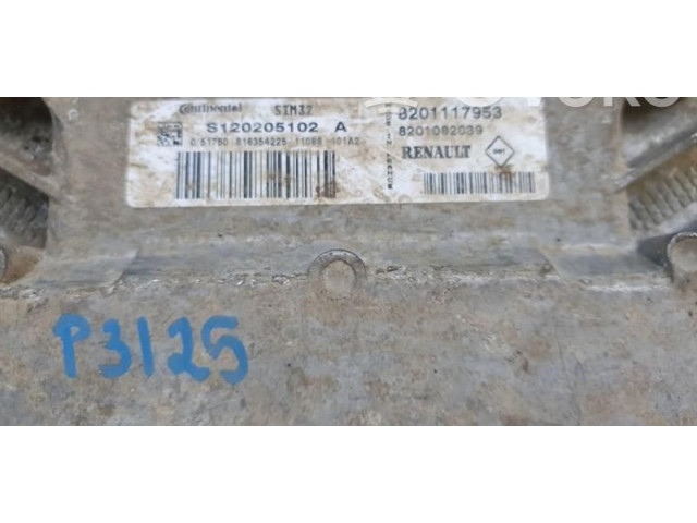 Блок управления двигателем Блок управления 8201117953, S120205102A   Renault Logan I
