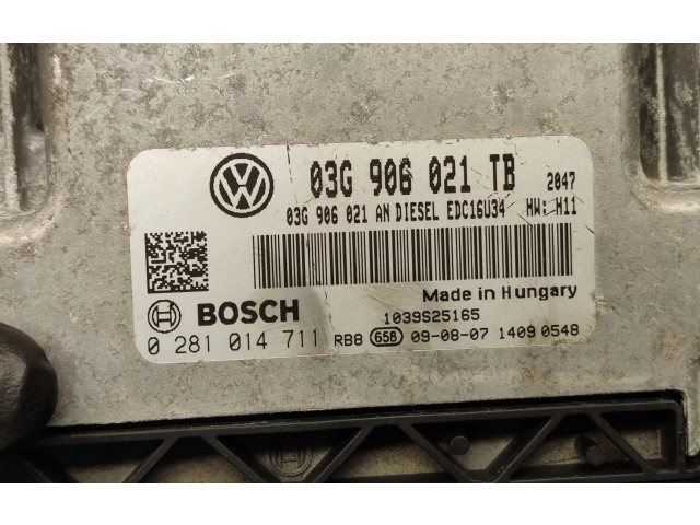 Řídící jednotka 03G906021TB, 03G906021AN   Skoda Octavia Mk2 (1Z) 2009