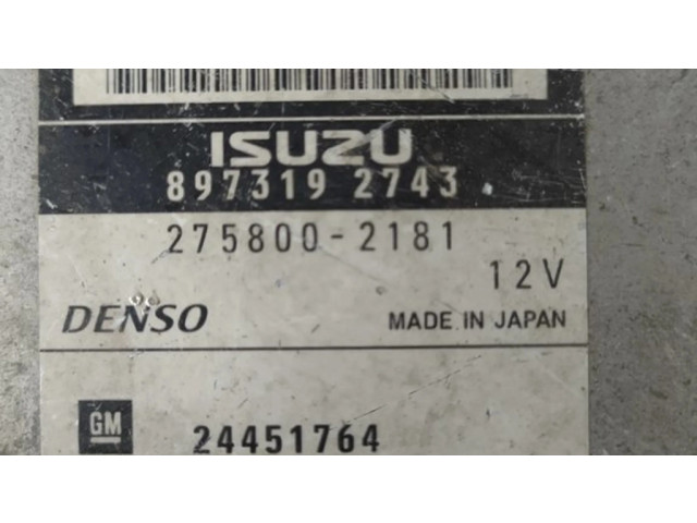 Блок управления двигателя 24451764, 2758002181   Opel Signum