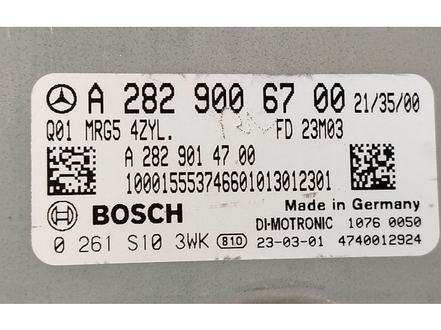 Řídící jednotka A2829006700, 0261S103WK   Mercedes-Benz AMG GT R190 C190 2023