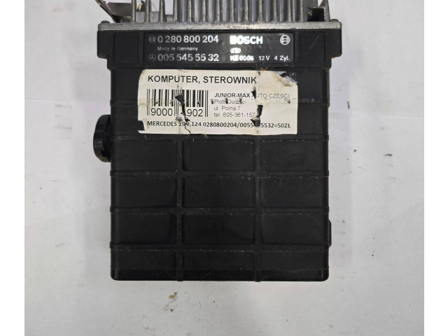 Блок управления двигателя 0055455532, 0280800204   Mercedes-Benz 190 W201