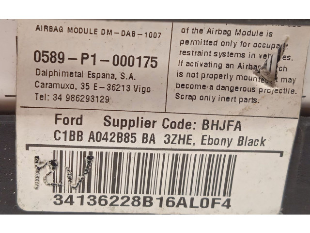 Подушка безопасности водителя C1BBA042B85BA3ZHE, 1900803   Ford Ecosport
