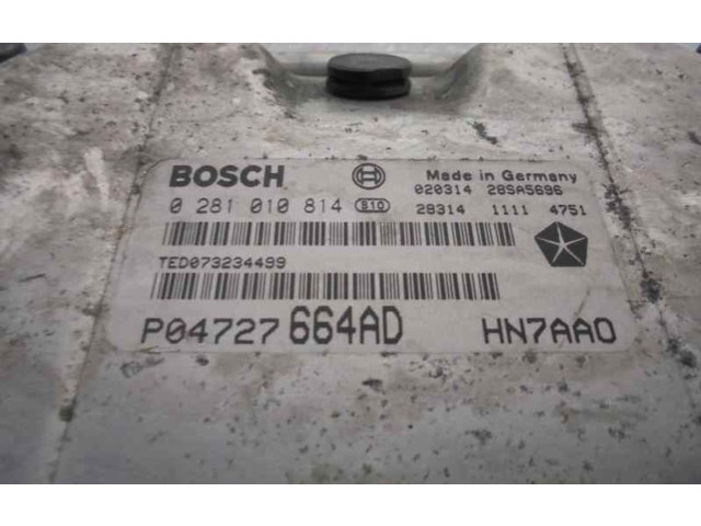 Řídící jednotka P04727664AD, 0281010814   Chrysler Voyager 2002