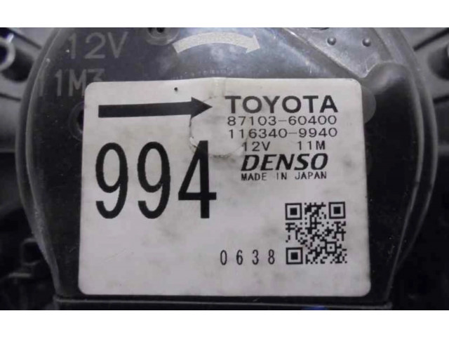 Вентилятор печки    8710360400, 8710360400   Toyota Land Cruiser (J120)