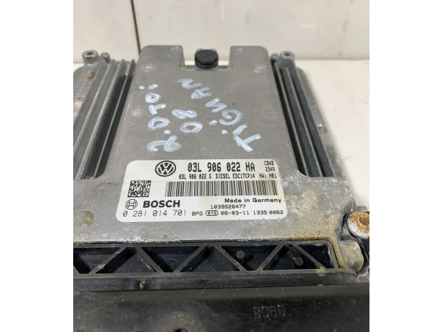 Блок управления двигателя 03L906022HA   Volkswagen Tiguan