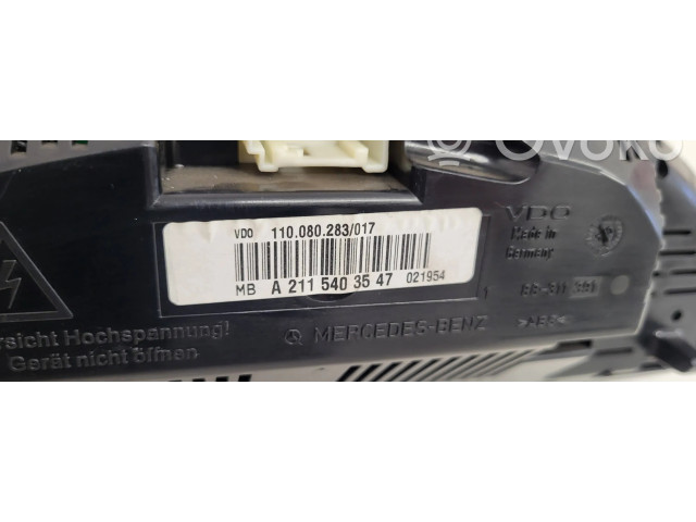 Панель приборов A2115403547, 88311361   Mercedes-Benz E W211       