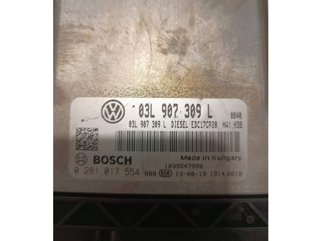 Řídící jednotka 03L907309L, 0281017554   Volkswagen Transporter - Caravelle T5 2014