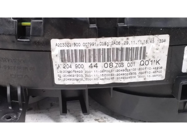 Přístrojová deska  Mercedes-Benz C W204 2012 A2049004408, A2C33221900  