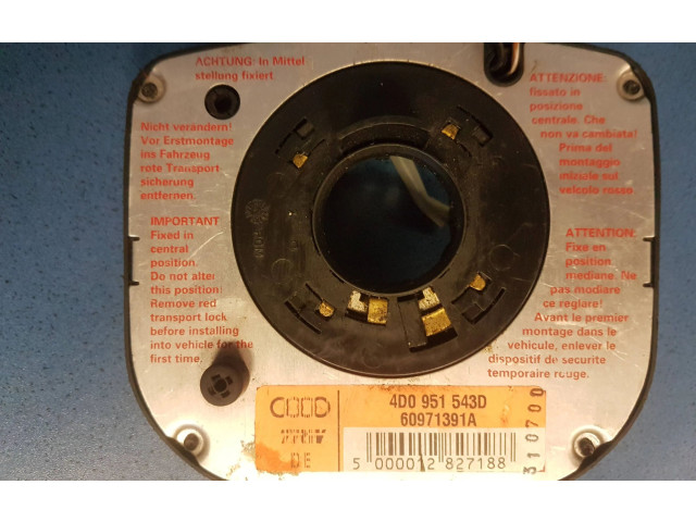 Подрулевой шлейф SRS 4D0951543D   Audi A6 S6 C4 4A