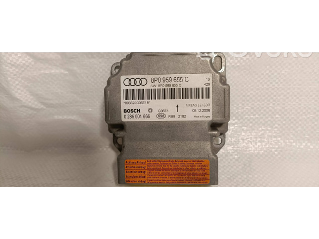 Блок подушек безопасности 8P0959655C, 0285001666   Audi A3 S3 8P