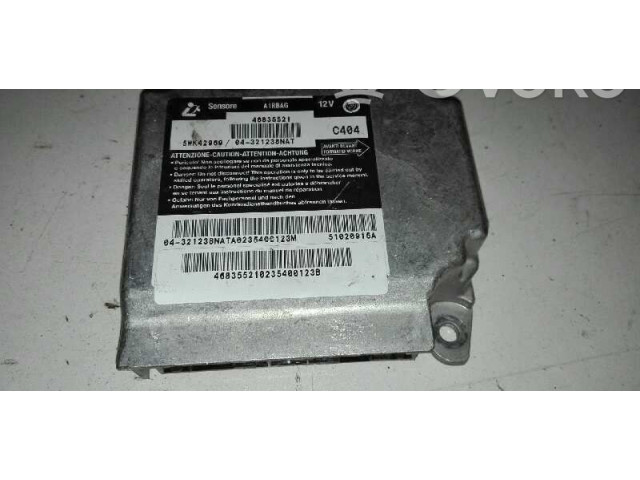 Блок подушек безопасности 46835521, 5WK42969   Fiat Stilo