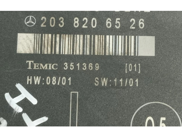 Řídící jednotka 2038206526   Mercedes-Benz C W203 