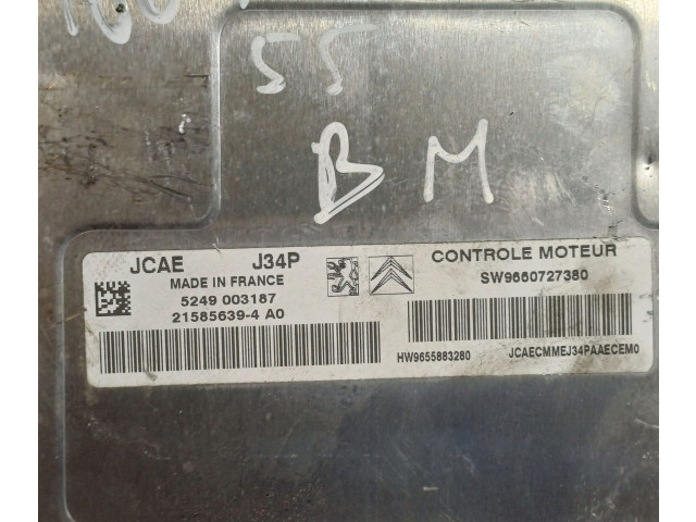 Řídící jednotka 9660727380, 9655883280   Peugeot 1007 2005
