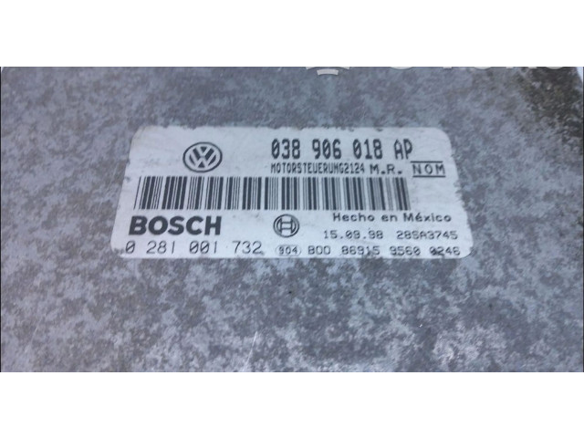Řídící jednotka 38906018BK, 0281001732   Volkswagen New Beetle 1999