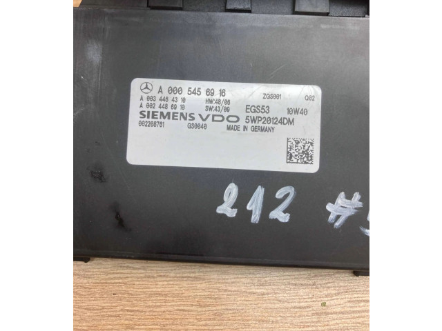Блок управления коробкой передач A0005456916, A0034464310   Mercedes-Benz E W212