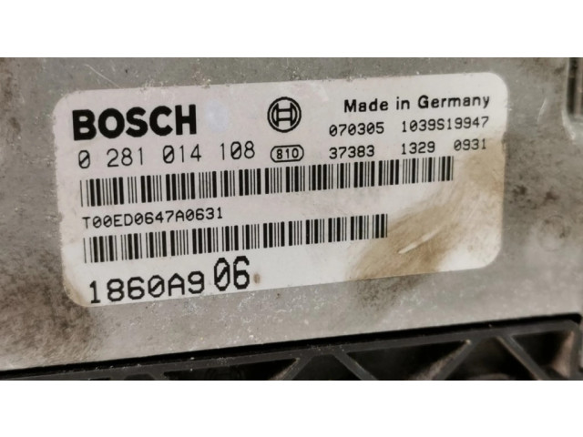 Řídící jednotka 0281014108, 1860A906   Mitsubishi Outlander 2008