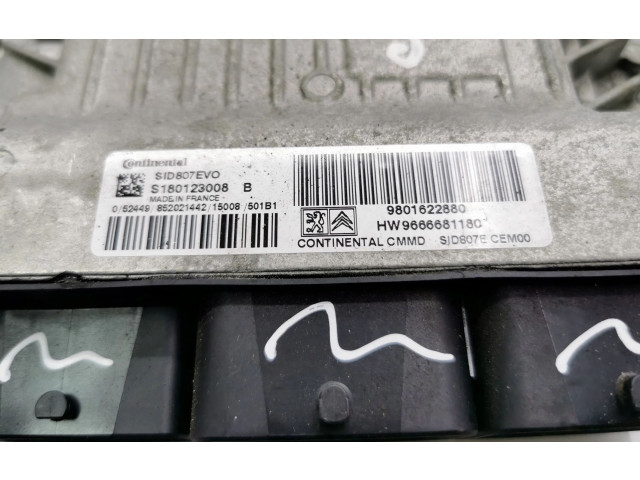 Řídící jednotka 9801622880, S180123008   Peugeot 2008 I 2015