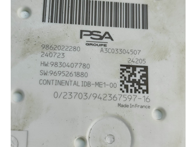 Блок предохранителей 9862022280, 9830407780   Peugeot 3008 III    