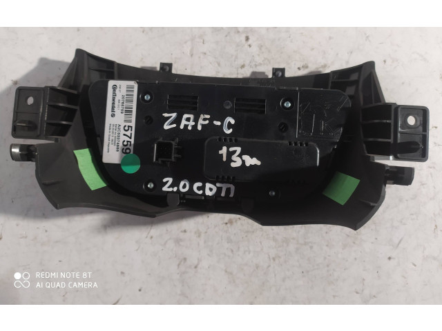 Блок управления климат-контролем 20765759, A2C53374886   Opel Zafira C