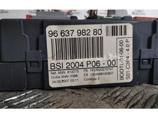   Pojistková skříňka 9663798280   Peugeot 207 2008