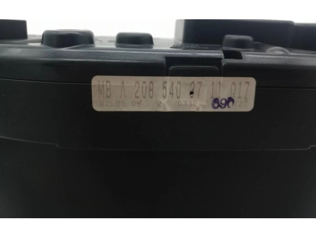Панель приборов A20854037Q17   Mercedes-Benz CLK A209 C209       