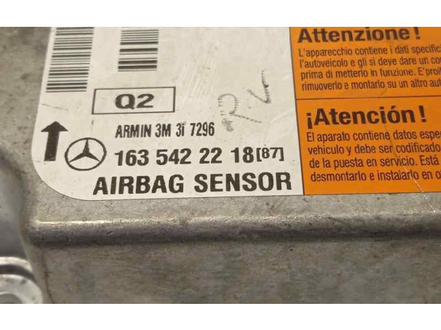 Блок подушек безопасности 1635422218, A1635422218   Mercedes-Benz ML W163