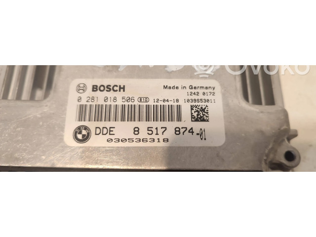Řídící jednotka 8517874, 0281018506   BMW 3 F30 F35 F31 2012
