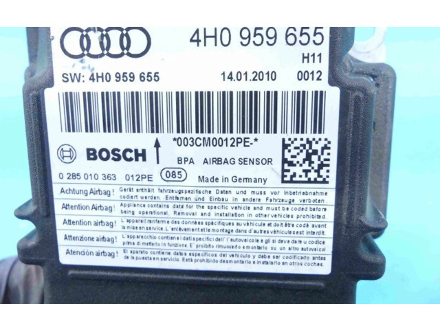 Блок подушек безопасности 4H0959655, IMPRK1063720   Audi A8 S8 D4 4H