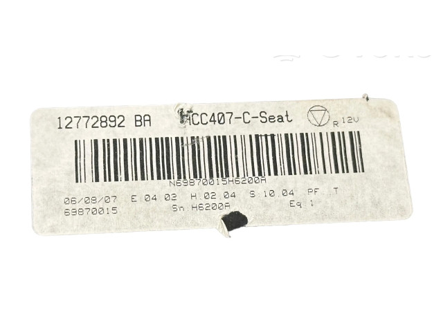 Блок управления климат-контролем 12772892BA, 69870015   Saab 9-3 Ver2