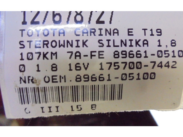 Řídící jednotka 89661-05100, 89661-05100   Toyota Carina T190 1995