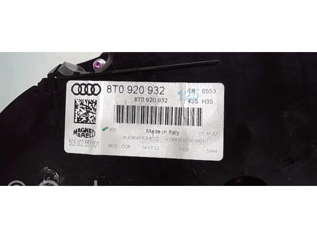 Панель приборов 8T0920983N   Audi A5 8T 8F       