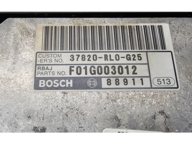 Řídící jednotka 0281015301, 37820RL0G25   Honda Accord 2009