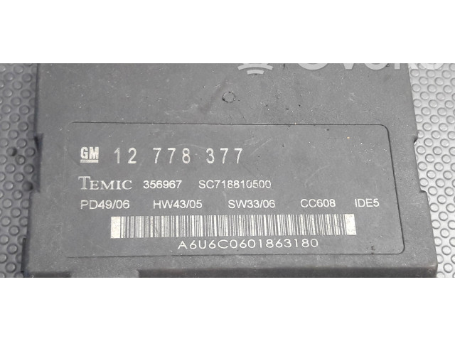 Блок управления 12778377   Saab 9-3 Ver1
