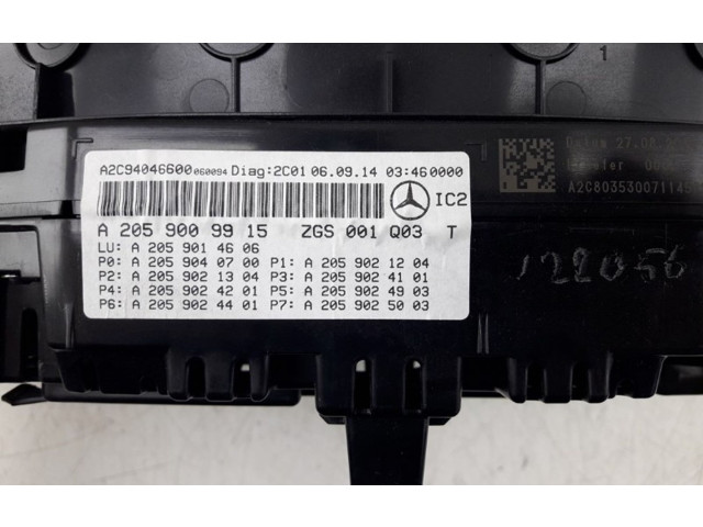 Přístrojová deska  Mercedes-Benz C W205 2014   