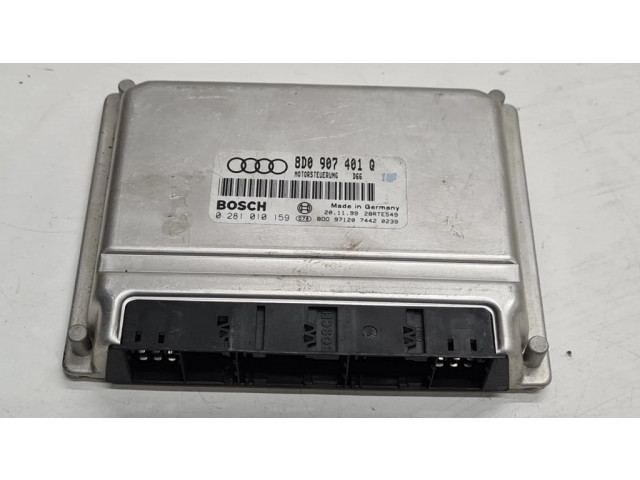 Блок управления двигателя 8D0907401Q, 0281010159   Audi A4 S4 B5 8D