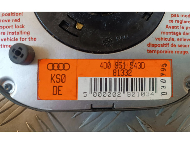 Подрулевой шлейф SRS 4D0951543D, 000002901034   Audi A6 S6 C4 4A
