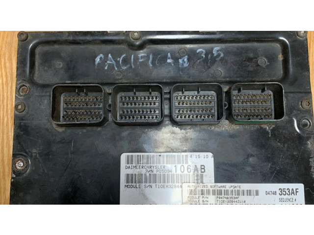 Блок управления двигателя P04748353AF   Chrysler Pacifica