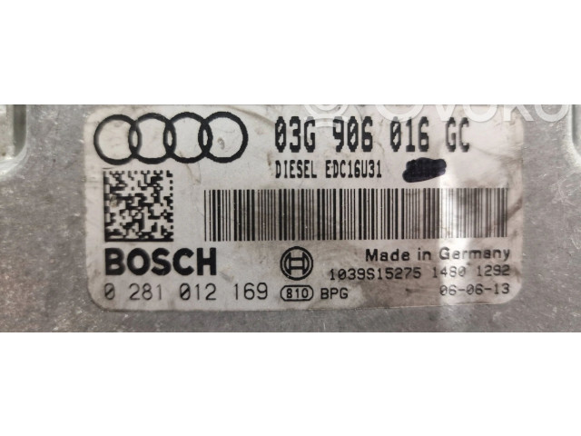 Řídící jednotka 03G906016GC, 1039S15275   Audi A6 S6 C6 4F 2007