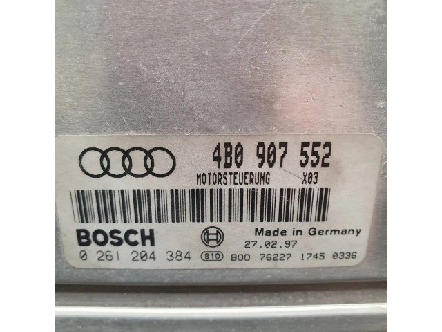 Блок управления двигателя 4B0907552, 0261204384   Audi A6 S6 C5 4B