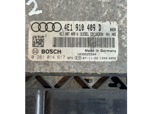 Блок управления двигателем ECU 4E1910409D, 4E1907409A   Audi A8 S8 D3 4E