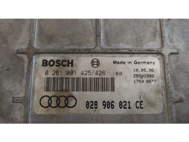 Блок управления двигателя 02896021CE, 0281001425426   Audi A4 S4 B5 8D