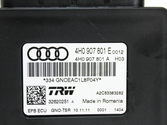 Блок управления заднего тормоза (EMF) 4H0907801E   Audi A6 C7