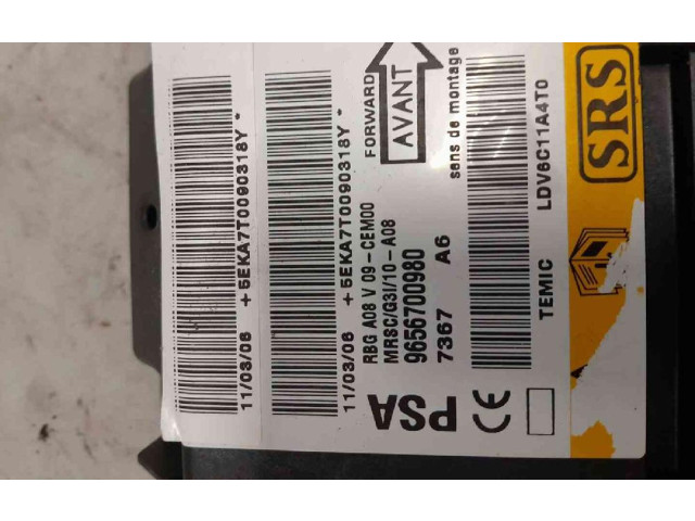 Блок подушек безопасности 9656700980, 9656700980   Peugeot 1007