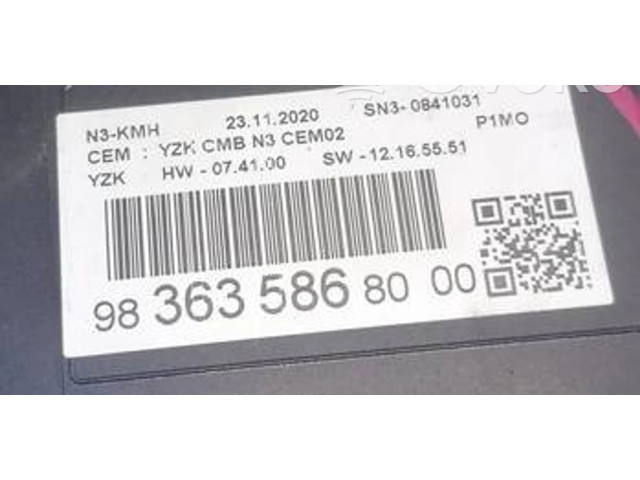 Přístrojová deska  Opel Crossland X 2017 9836358680, 23112020  
