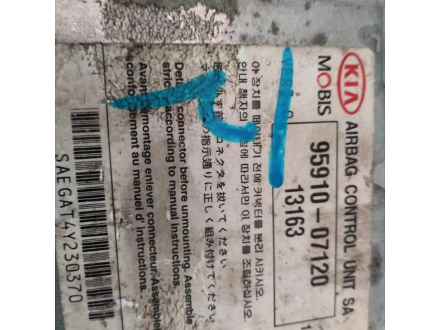 Блок подушек безопасности 959100712013163, CENTRALITAAIRBAG   KIA Picanto