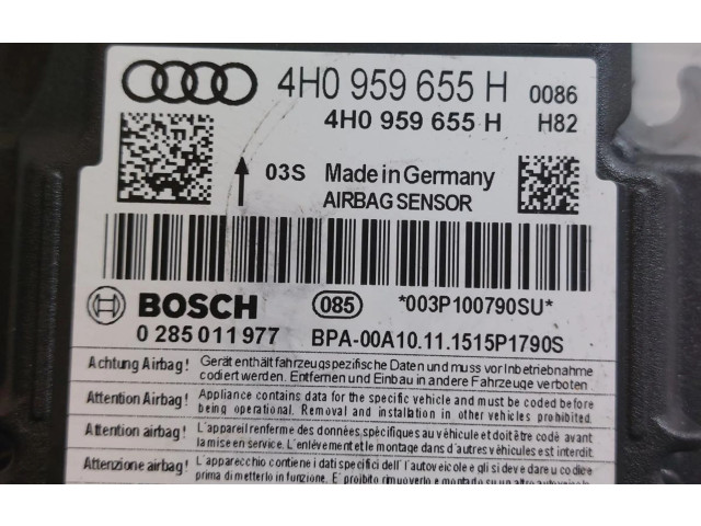 Турбина Блок управления надувных подушек Audi A6 S6 C7 4G  4H0959655H, 0285011977   для двигателя CRTD      