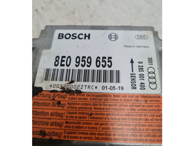 Блок управления надувных подушек 8E0959655, 8E0959655   Audi A4 S4 B6 8E 8H